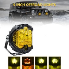 5in 50w Led Pods Off Road Driving Lights Spot Work Light Fog Waterproof Yellow 5in 50w Led Pods Off Road Driving Lights Spot Work Light Fog Waterproof Yellow