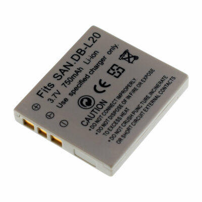 Replacement Battery for Sanyo DB-L20 VAR-L20N  Xacti VPC-C40 VPC-E60 VPC-CA9 new