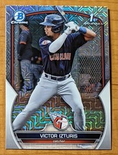 Victor Izturis 2023 Bowman Chrome Mega Box Mojo Refractor #BCP-175 1st Prospect