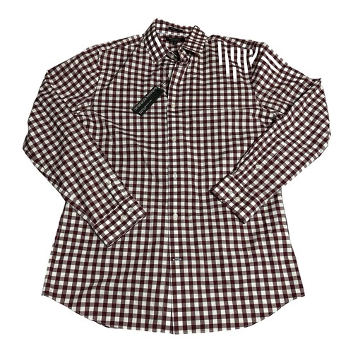 Banana Republic Men's Multicolor Check Short Sleeve Shirt Size