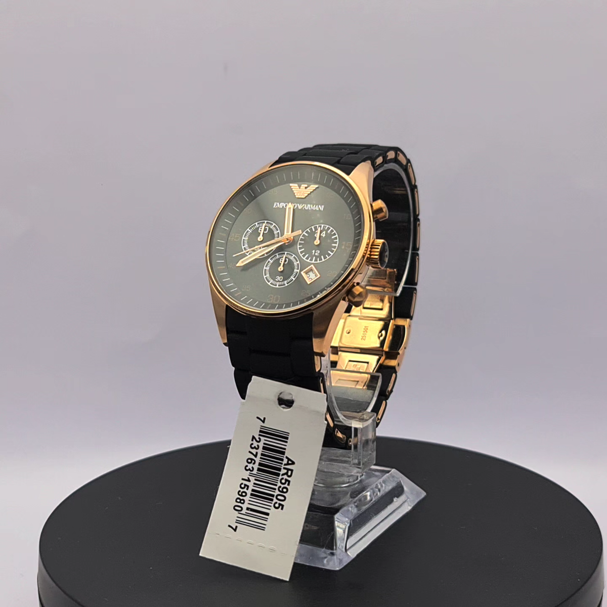 NEW GENUINE EMPORIO ARMANI SPORTIVO AR5905 ROSE BLACK GOLD