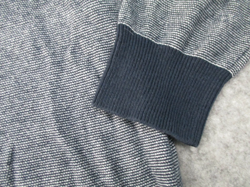 Suéter Joe Fresh Para Hombre Extra Grande Negro Blanco Pullover Adulto Tejido Cuello Redondo Foto 2 de 4