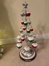 THOMAS KINKADE JINGLE ALL THE WAY SLEIGH BELL ORNAMENT TABLETOP CHRISTMAS TREE