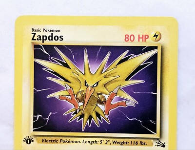 Pokémon TCG Zapdos Rare Fossil 30/62 Regular 1st Edition 1999
