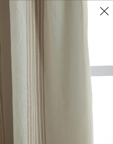 NWT! Quince Coastal Stripe Blackout Linen Curtains Set Of 2 Panels! 48"x 84"(A18 - Picture 4 of 12