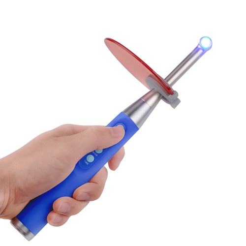 Dental Cordless LED Curing Light 1 Second Cure 3200mW/c㎡ 5W Blue Light Purple US