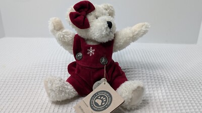 Boyds Bears Juliella T Frostfire Christmas Snow-White Chenille Posable Retired
