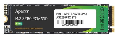 4712389919694 Dysk SSD Apacer AS2280P4X 2TB M.2 PCIe NVMe Gen3 x4 2280 (2100/170