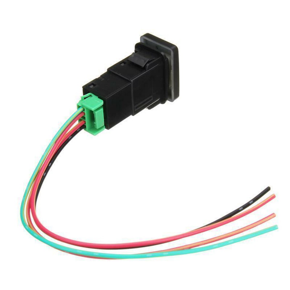 Blue LED Push Button Switch For Toyota Trucks & SUVs - Control Fog Lights, Light Bars, DRL 3 thumbnail image