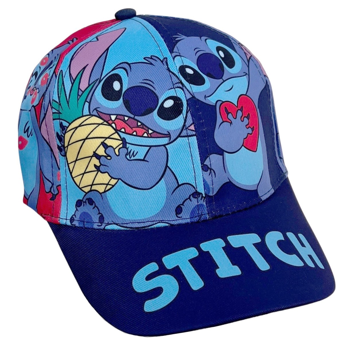 Cappello Con Visiera Per Bambini Stitch - Berretto Baseball Regolabile In Cotone - Foto 6