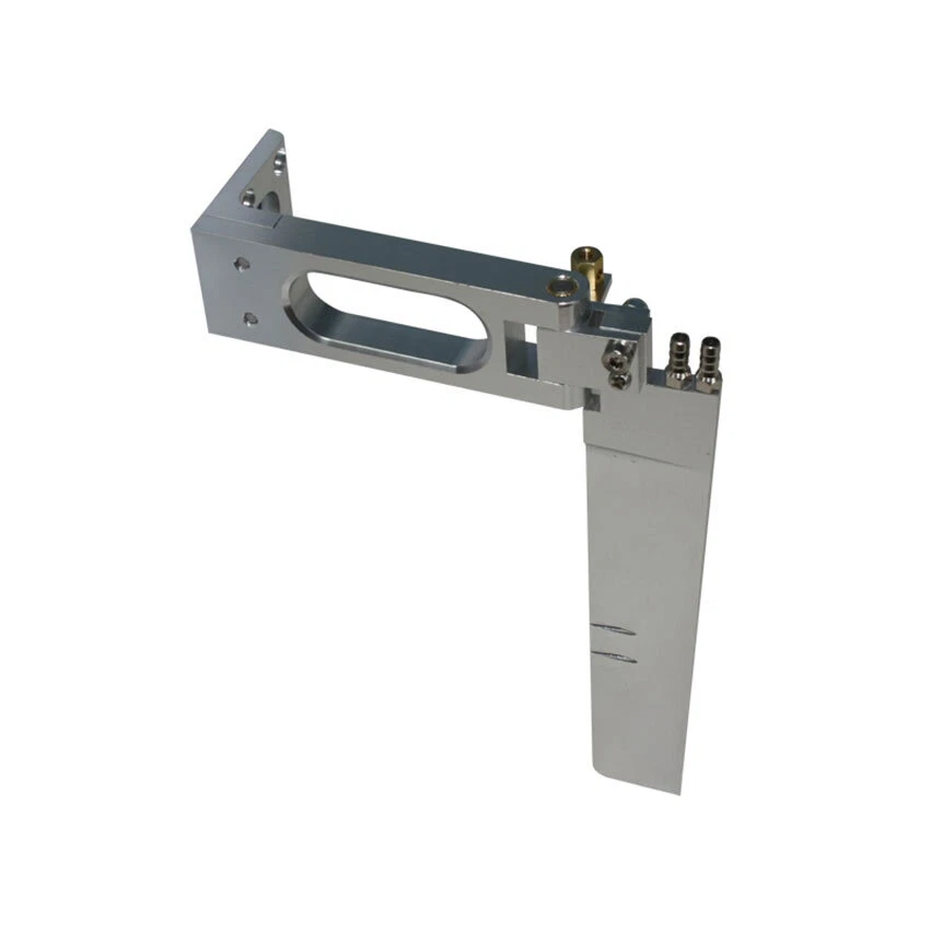 Large Silver Aluminum Rudder for Large RC Racing Speed Boat Model Ship parts - Image 2 of 3