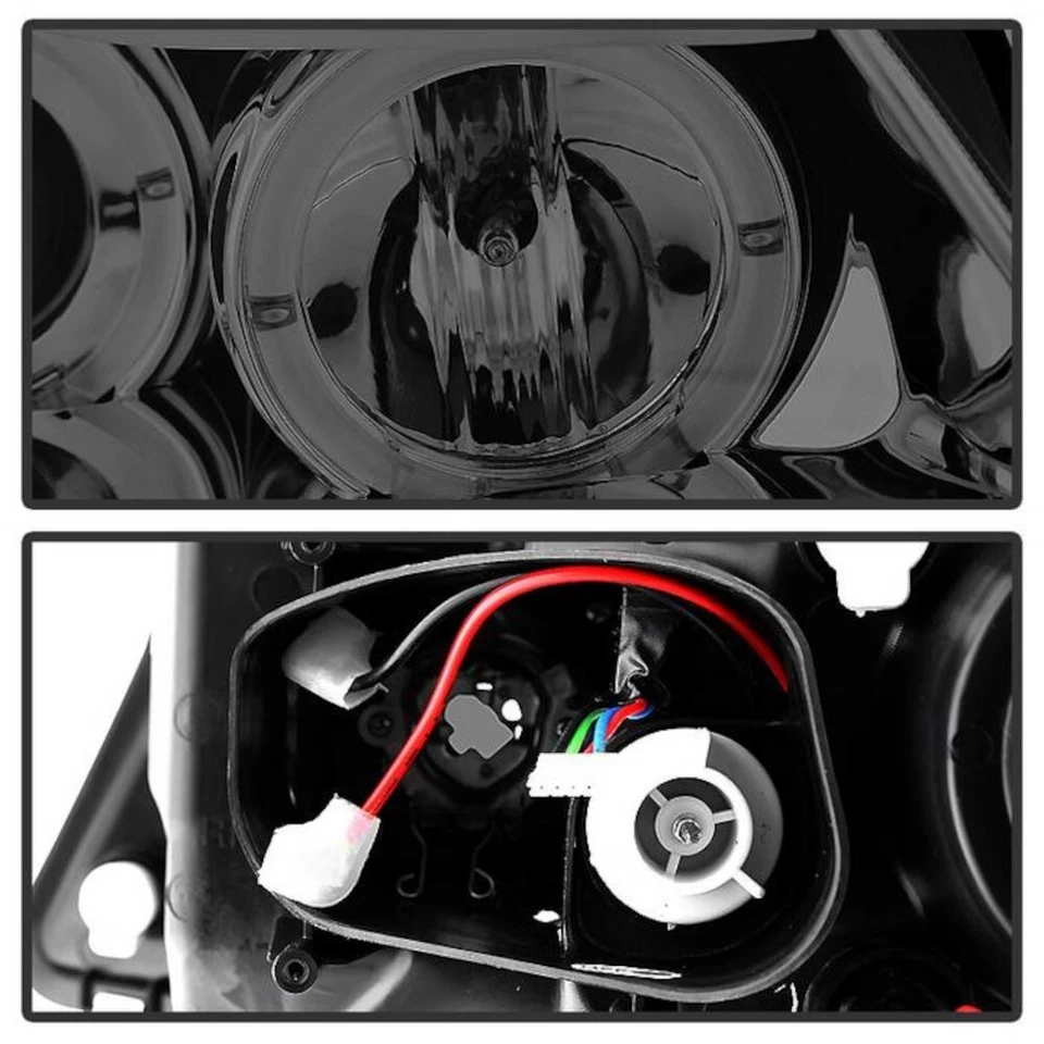 Faros proyectores Spyder LED Halo Smoke para BMW E90 3 2006-2008 serie Foto 4 de 4