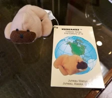 NEW VINTAGE WEEBEANIES COLLECTOR SERIES 1st EDITION keychain Juneau Walrus 1997