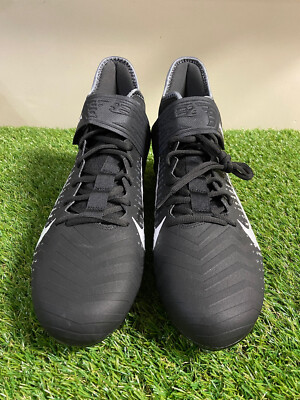 Nike Alpha Menace Pro 2 Football Cleats Black White Men display picture 1