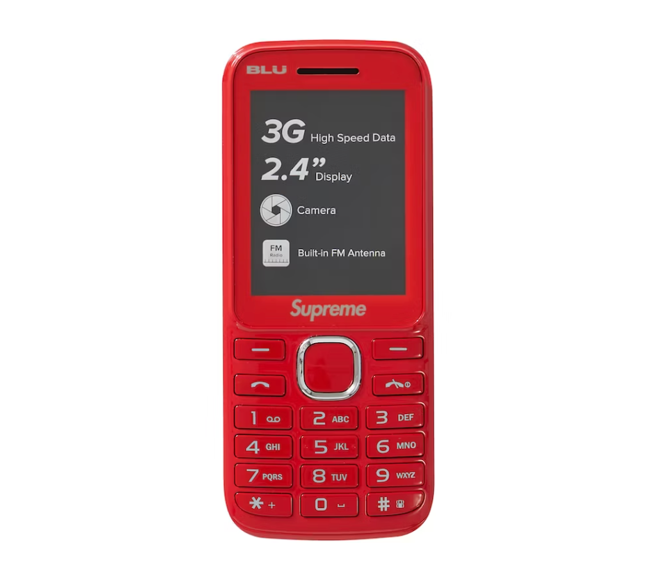 Supreme/BLU FW19 Burner Phone - Red | eBay