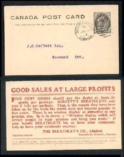 Canada  PC like Sc 67 Adversiting 104x2 on  PPC to Argentina SHIPS FVF - Image 2 of 2