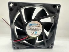 1 PCS RUNDA FAN RS8025S12L DC12V 0.18A 8025 80 25MM 2WIRE