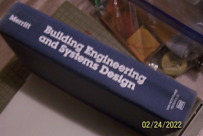 Building Engineering & Systems Design By Frederick S. Merritt Hardcover 1979