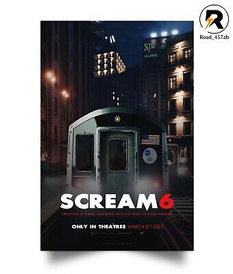 Scream 6 (2023) Movies Poster Wall Art Decor Home Print Full Size