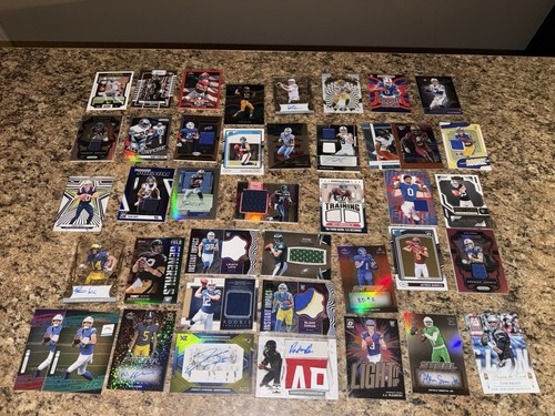 NFL Football Card Relic Jersey Autograph Hit Box w/ 300+ Cards & 3