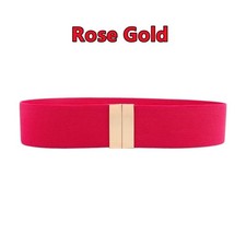 13 Colours Ladies Wide Stretch Belt Dress Stretchy Elastic Waist Belt NEW UK