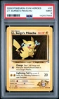 2000 POKEMON GYM HEROES #81 LT. SURGE'S PIKACHU PSA 9