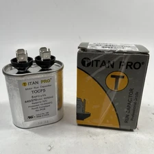 TOCF5 Titan Pro Motor Run Capacitor 5MFD 440/370V OVAL Capacitor