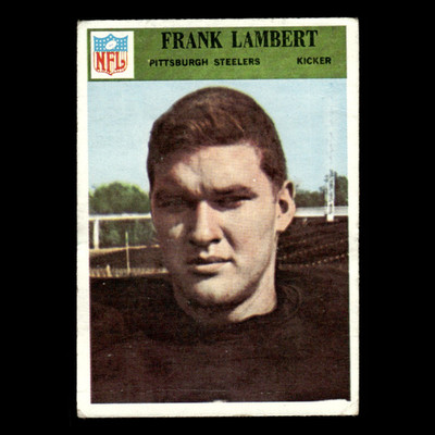 Frank Lambert #151 1966 Philadelphia (damaged) Pittsburgh Steelers Football Card