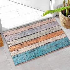 Colorful Door Mat 23.6" x 35.4" Waterproof and Stain-Resistant Front Door Mat...