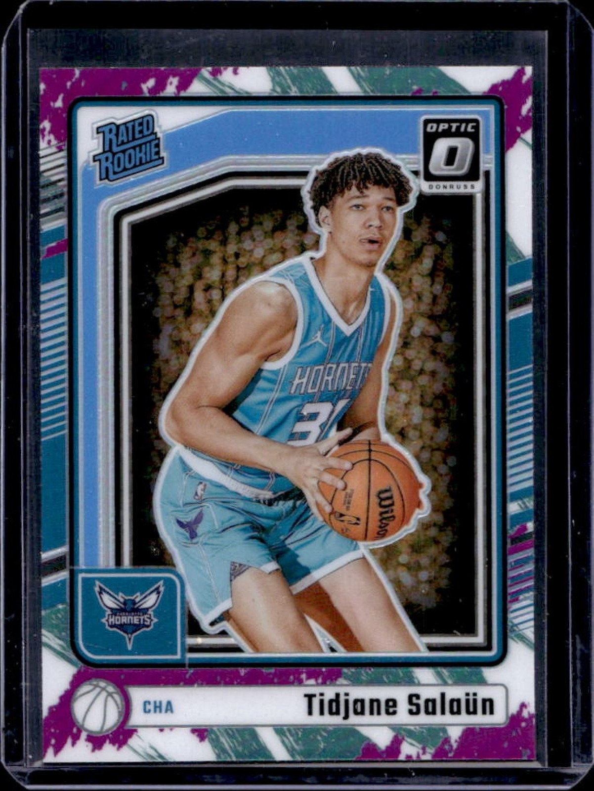 2024-25 Donruss Optic Tidjane Salaun Rated Rookie Jazz RC #286 Hornets