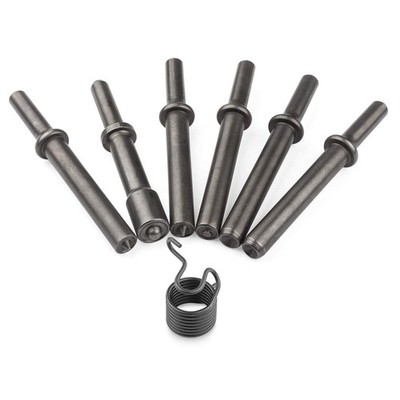 7 Pcs Air Hammer Rivet Bit Set, 0.401 Shank Smoothing Pneumatic Air Rivet Ham...