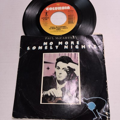 Paul McCartney 7  Vinyl 45 No More Lonely Nights 2 Versions 1984 MPL LP Give My