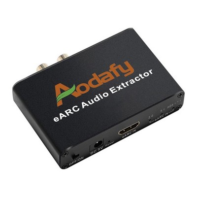 eARC Audio Extractor, eARC Audio Converter to HDMI Optical/SPDIF L/R 3.5mm AU...