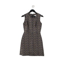 Warehouse A-Line Midi Dress UK8 in Blue