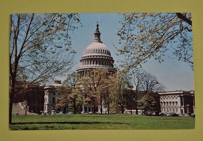 Vintage Postcard United States Capital PE-74 UNUSED Word Written On Back (B)