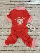 Multipet Lambchop I Need A Hug Valentine Dog PJ Size XS NWT