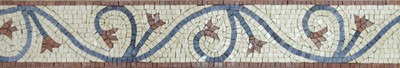 Spiral Vine Leaf Tile Art Border Skirting Marble Mosaic