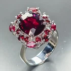 Top Color A+ 5 ct Natural Tourmaline Ring 925 Sterling Silver Size 8.25 /R479175