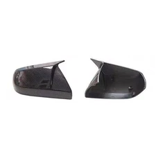 Carbon Fiber Look Side Mirror Cap Cover Replace For Cadillac CT4 ATS 2013-2025