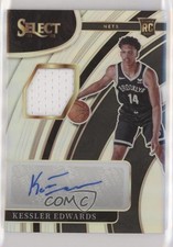 2021 Panini Select Rookie Jersey Silver Prizm 22/199 Kessler Edwards Auto 0j5i