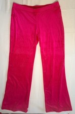 Juicy Couture Hot Pink Velour Tracksuit Set Jacket and Pants