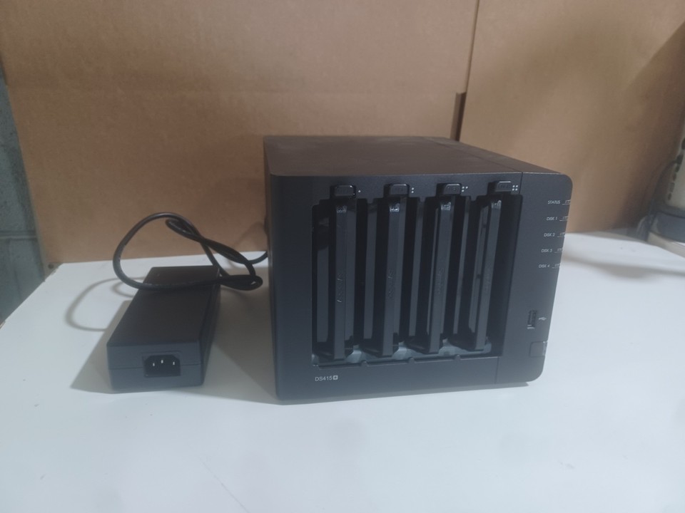 SYNOLOGY DISKSTATION DS415+ 4-BAY NAS SERVER WITH POWER ADAPTER – USED ...