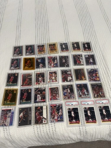 Michael Jordan Lot Of 35 Cards 3 Graded Psa 8