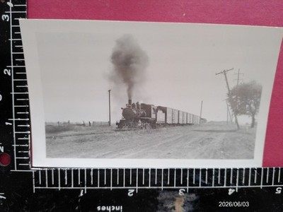 WABASH RAILROAD 2-6-0 LOK #573 ORIGINALFOTO mit GÜTERZUG
