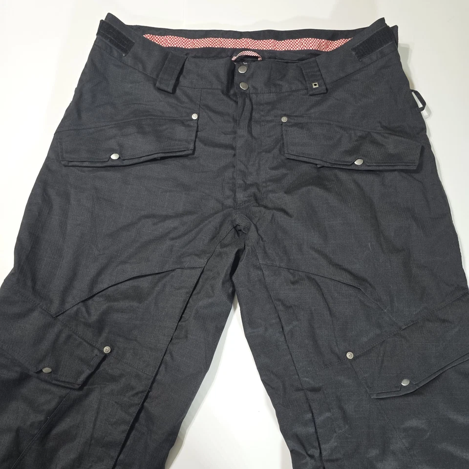 范斯男式黑色滑雪板滑雪冬季运动裤内衬 XL 10000M 二手状况完好  — 第 2/4 张图片