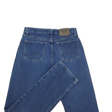 Wrangler Authentics Mens Blue Denim Jeans 30x34 100 Cotton Straight Fit