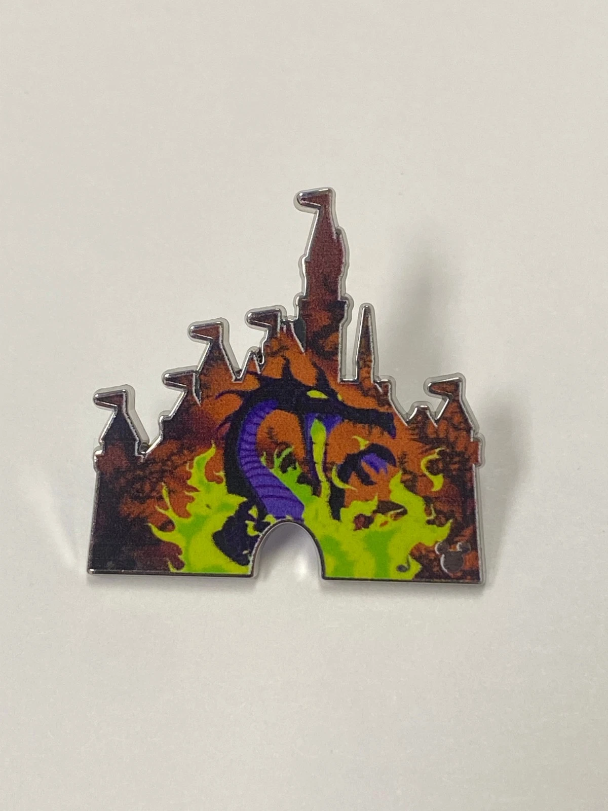 Disney Pin Maleficent Dragon Hidden Mickey Mouse Disneyland Castle Wave B 2025