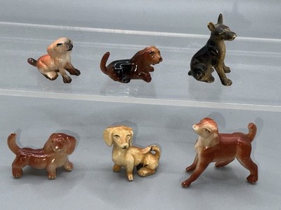 Altfiguren Tiere Hunde 6 Varianten