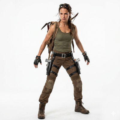 Lara Croft Tomb Raider Fancy Dress Accessories Adventurer Temple Runner  Costume | eBay