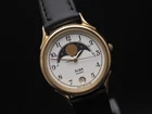 Vintage 1997 Seiko Alba Moon Phase V338-6020 Date Qz 31mm Mens Watch JAPAN